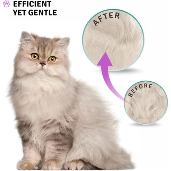 Pet Dematting Fur Rake Comb Brush Tool Dog Rake Brush - Picture 6 of 7